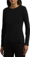 Lauren Ralph Lauren Long Sleeve Cotton Blend Top