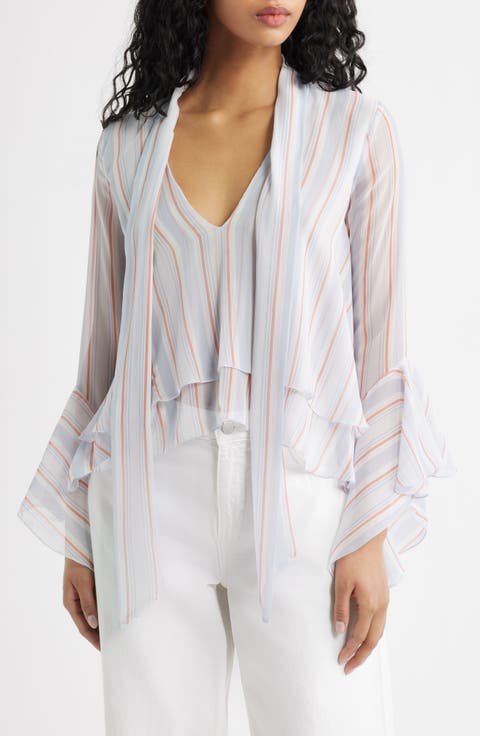 Leif Stripe Ruffle Shirt