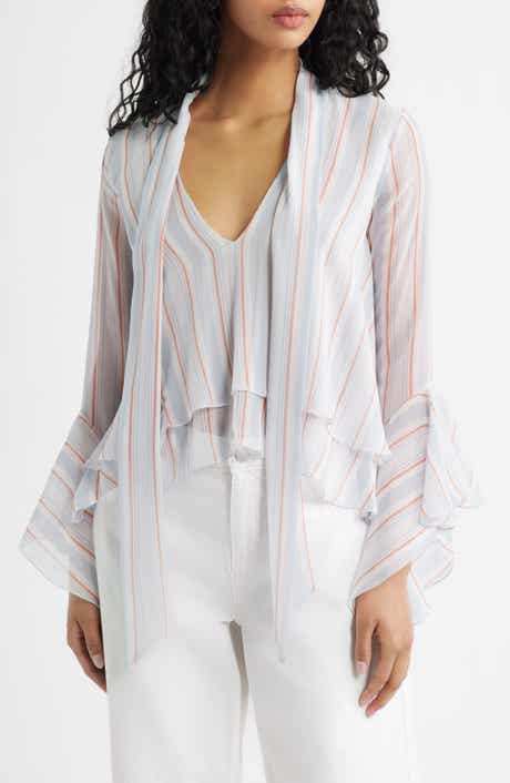 Leif Stripe Ruffle Shirt