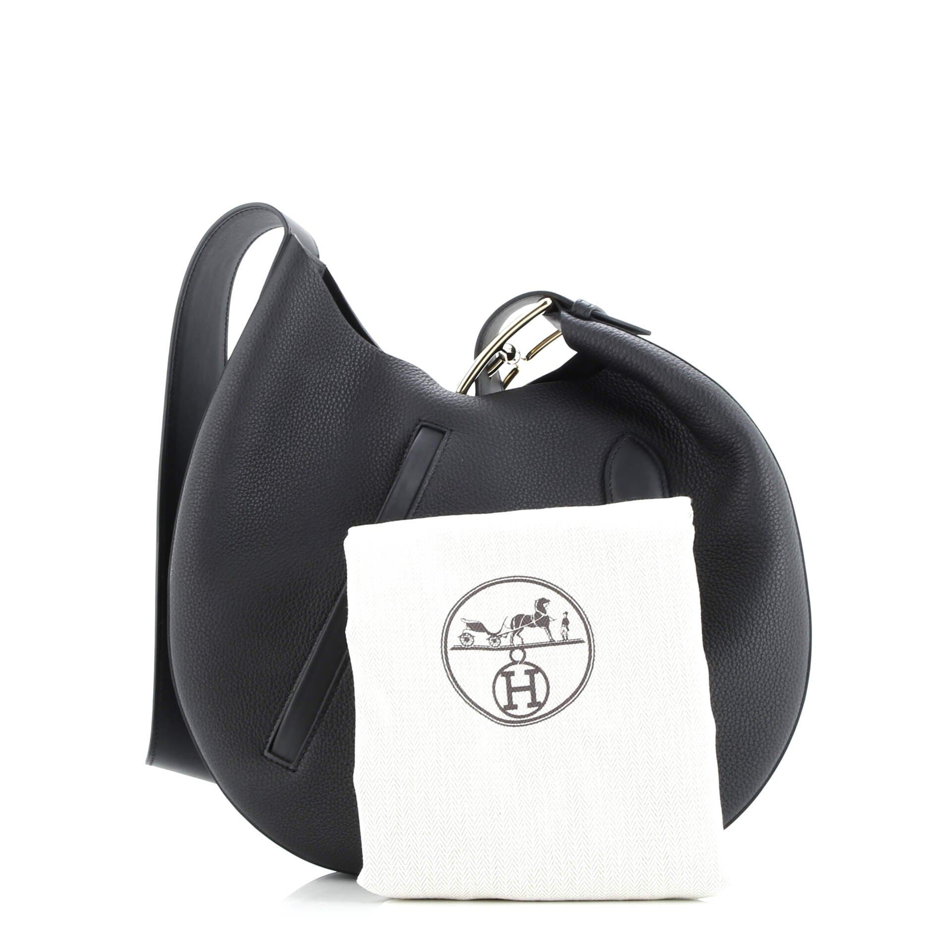 Pre-Owned Hermes Arcon Bag Togo and Swift, Alternate, color, Noir