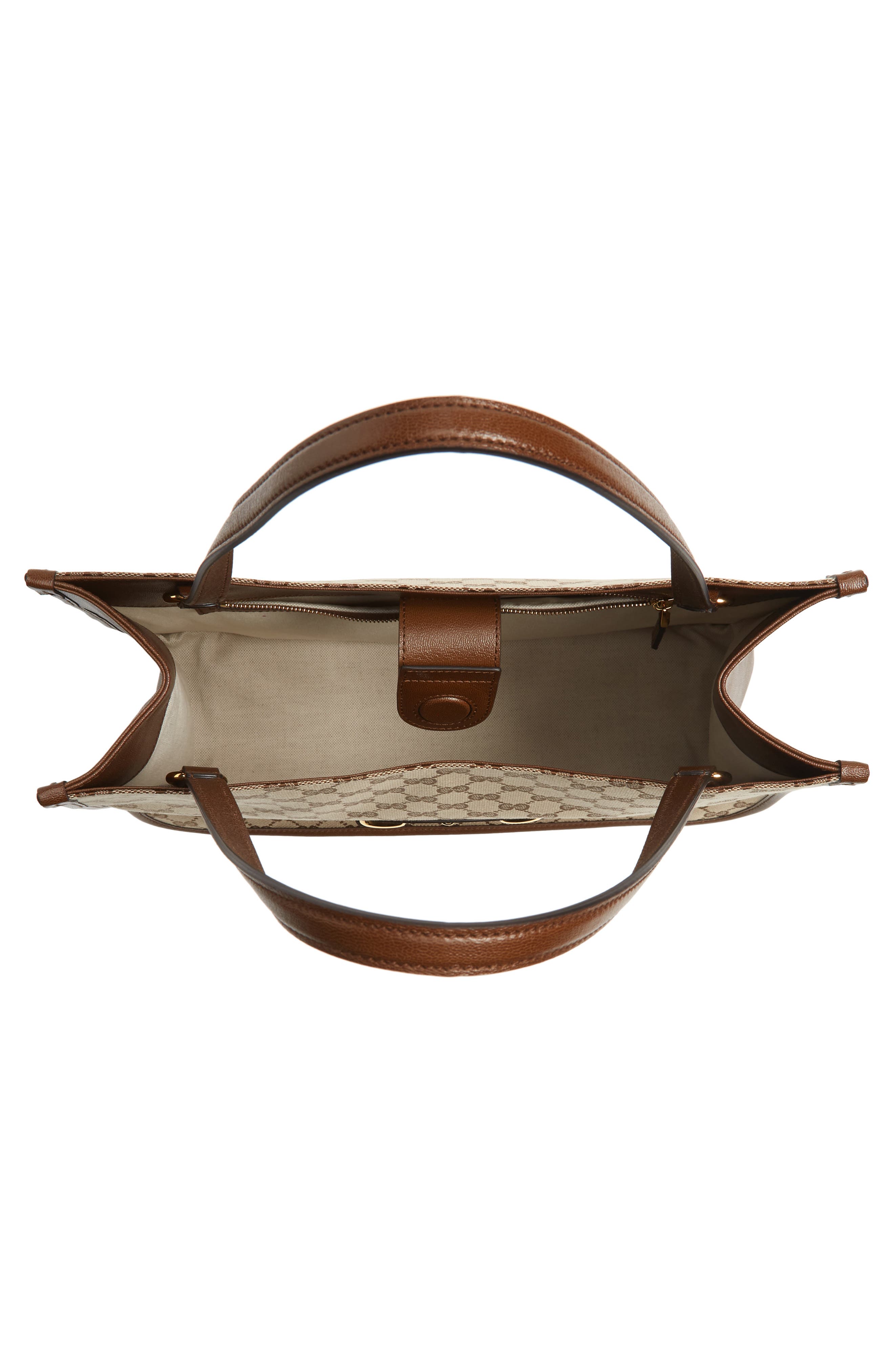 Gucci 1955 Horsebit GG Original Canvas Tote, Alternate, color, 