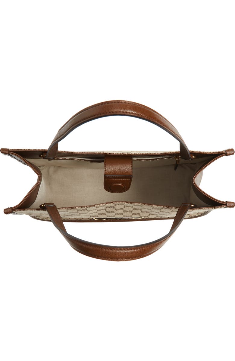 Gucci 1955 Horsebit GG Original Canvas Tote, Alternate, color,