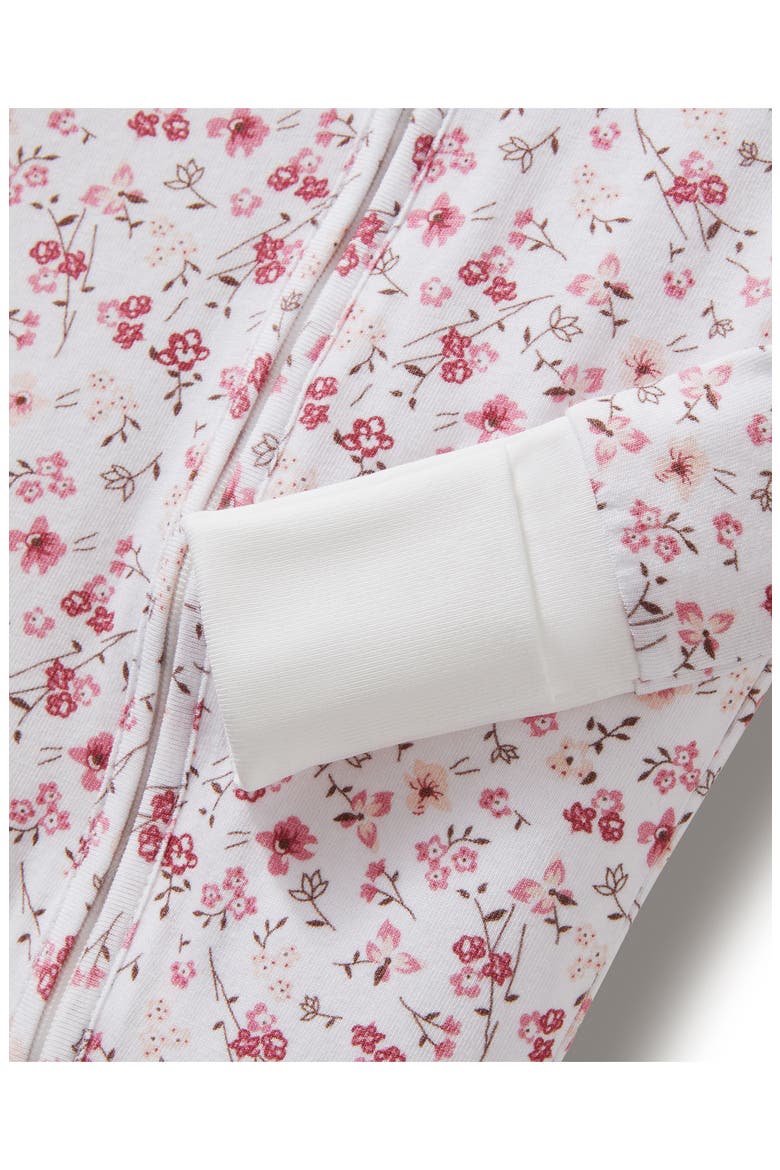 Dorset Floral Convertible One-Piece Pajamas, Alternate, color, PINK