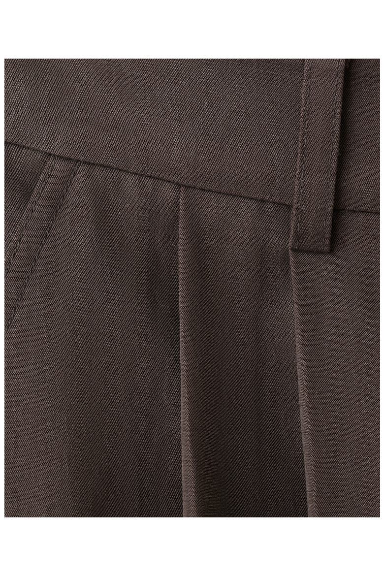 Pleated Baggy Pants, Alternate, color, CHOCOLATE