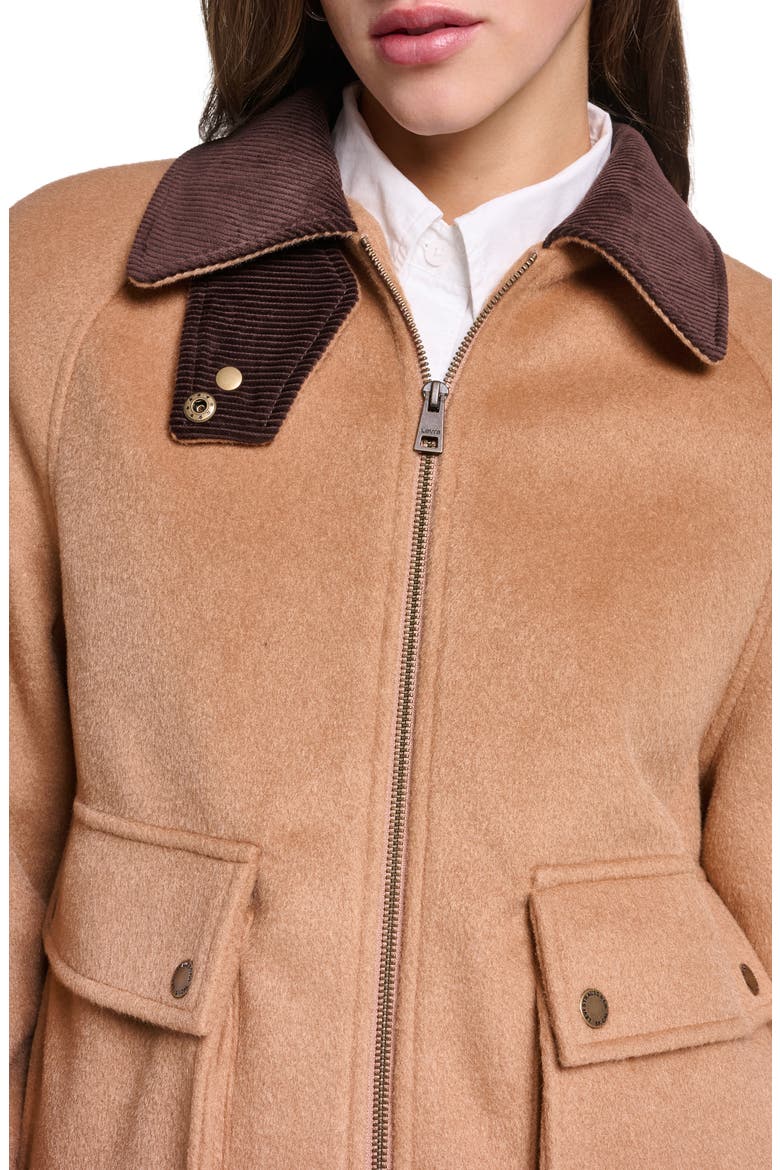 Wool Blend Barn Jacket, Alternate, color, CAMEL