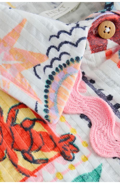 Next Kids' Fruit Print Button-up Shirt & Shorts Set In Multi