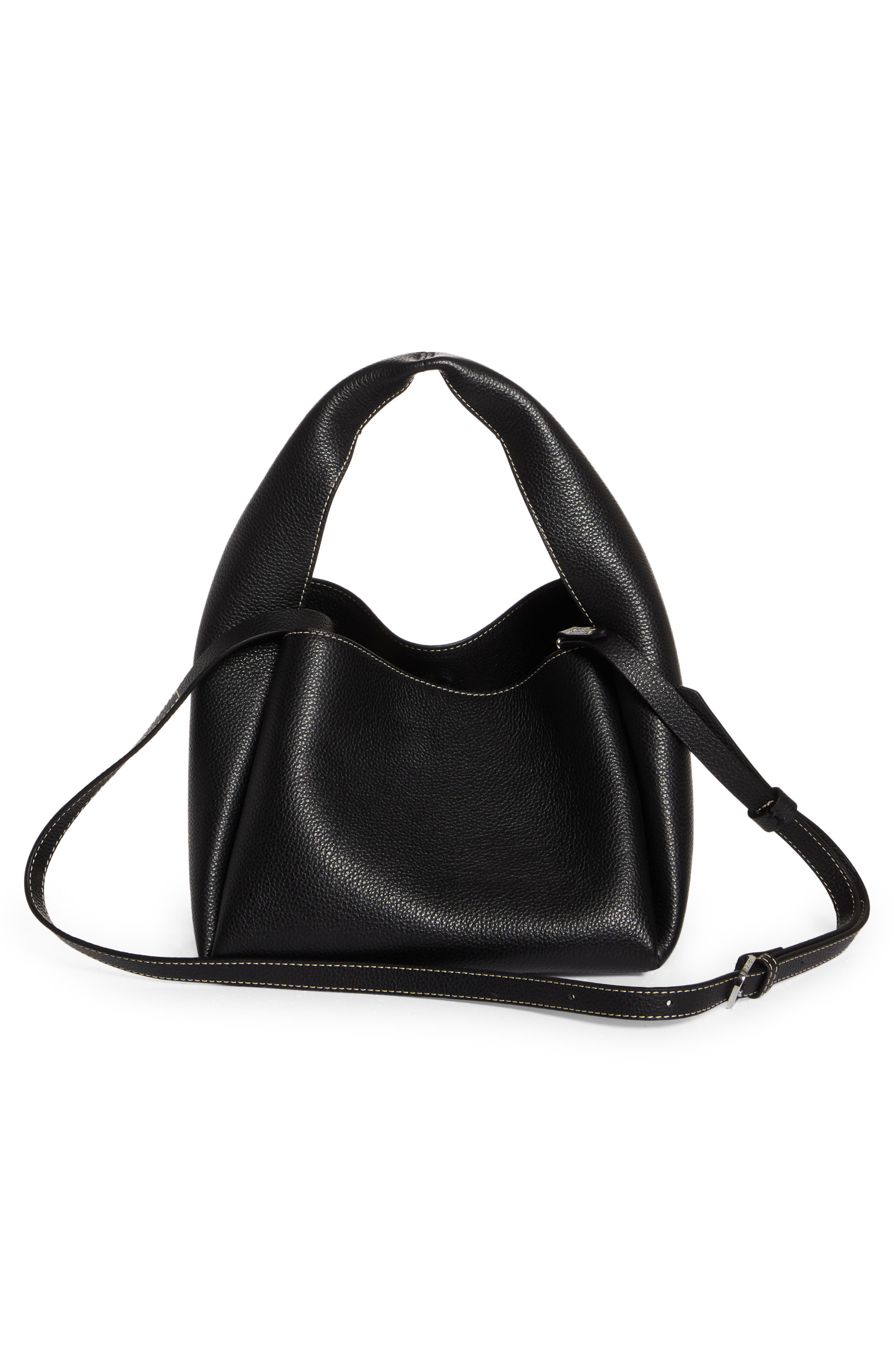 TOTEME Leather Bucket Bag, Alternate, color, 