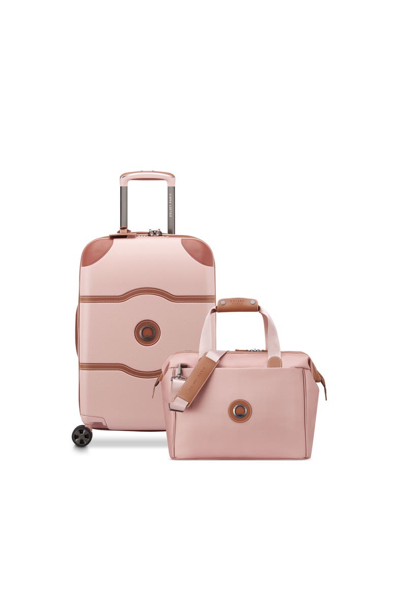 Chatelet Air 2.0 2 Piece Set Weekender Duffle & 21" Carry On Spinner Luggage, Main, color, Pink