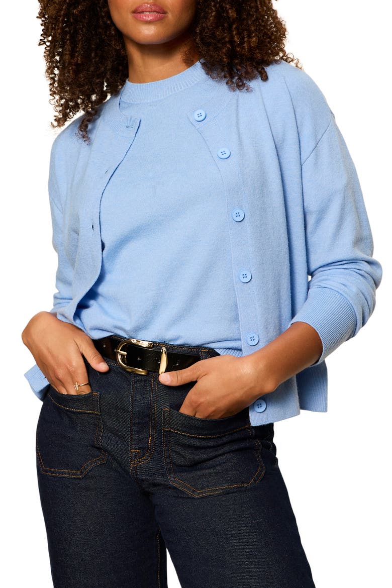 Must-Have Cardigan, Main, color, BLUE BIRD
