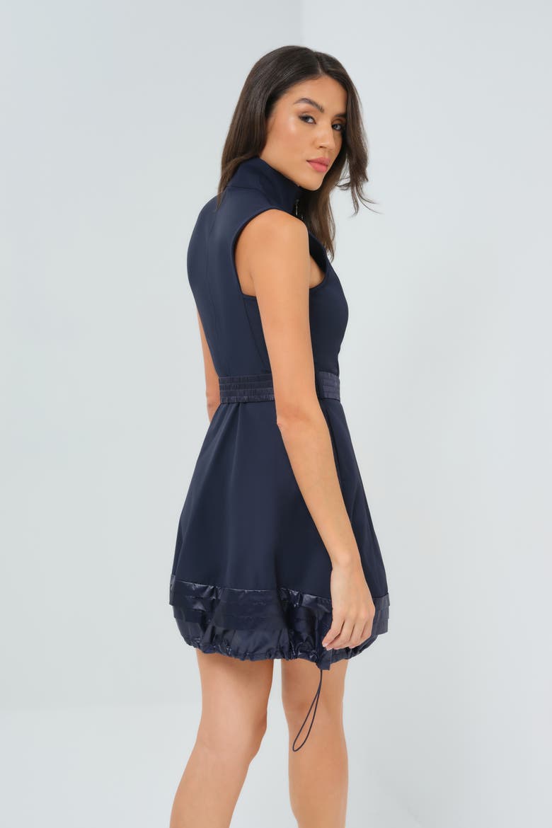 Katana Performance Belted Sleeveless Dress, Alternate, color, Navy