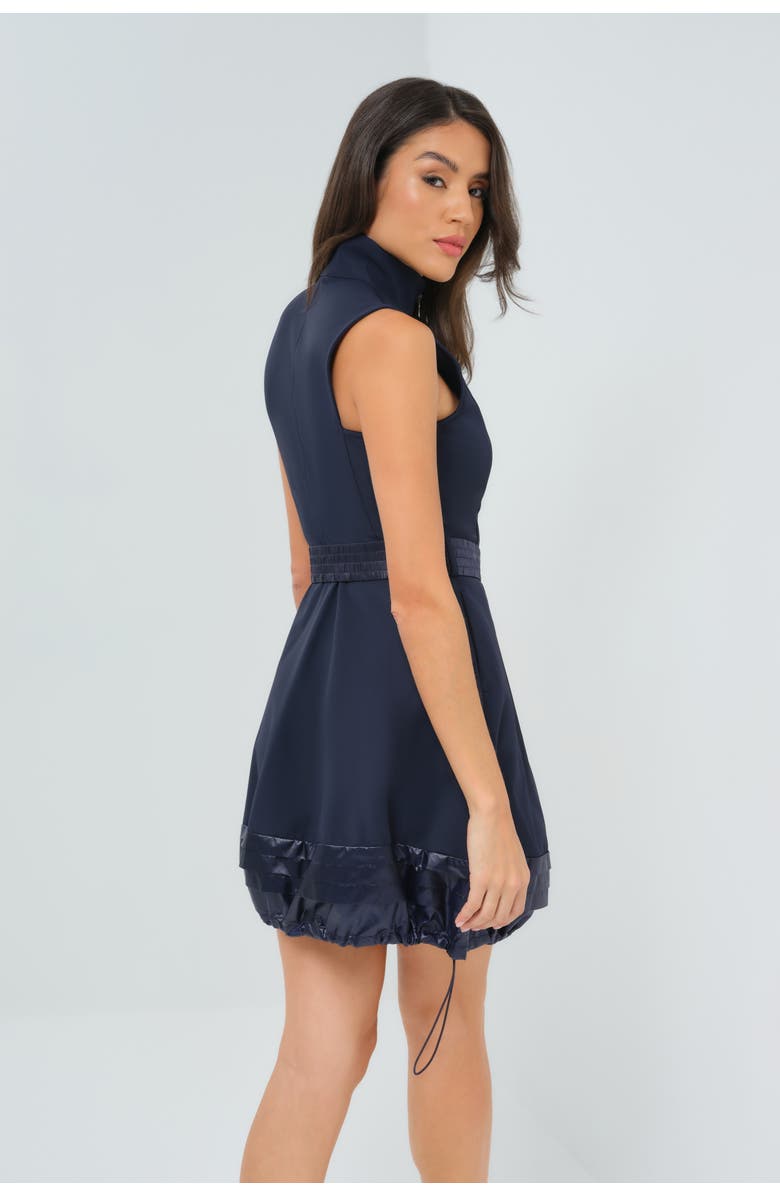 Anatomie Katana Performance Belted Sleeveless Dress, Alternate, color, Navy