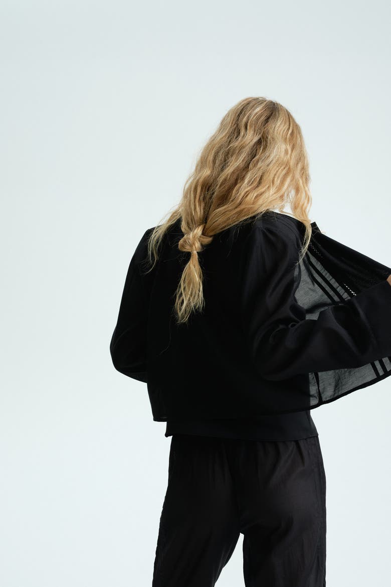 Pintucked Pyjama Shirt, Alternate, color, Black