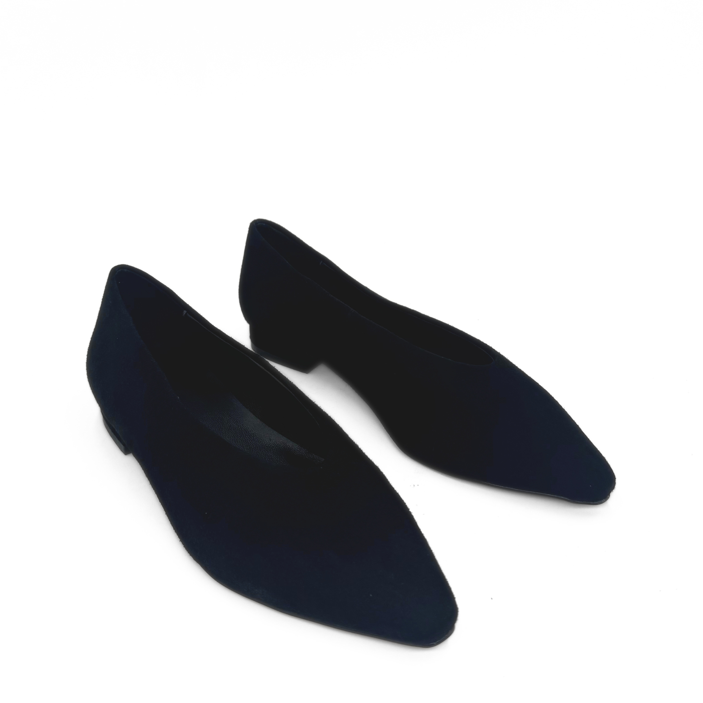 Amie Rafa Riley Suede Ballet Flats, Alternate, color, Black