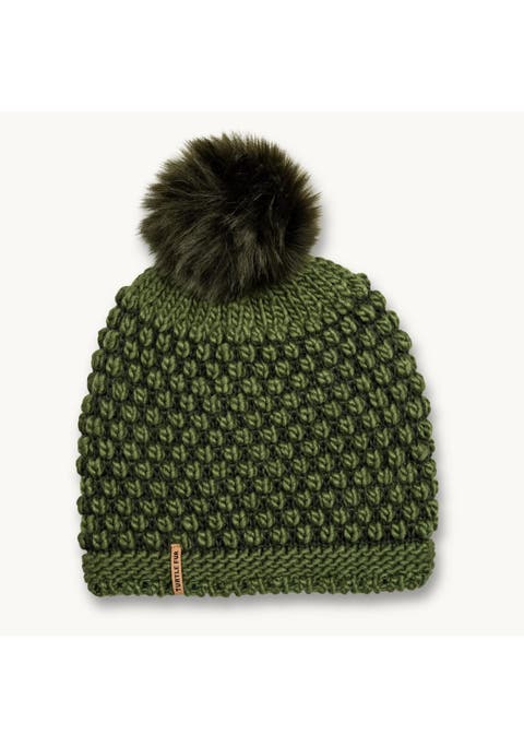 Snowfall Pom Slouch Beanie