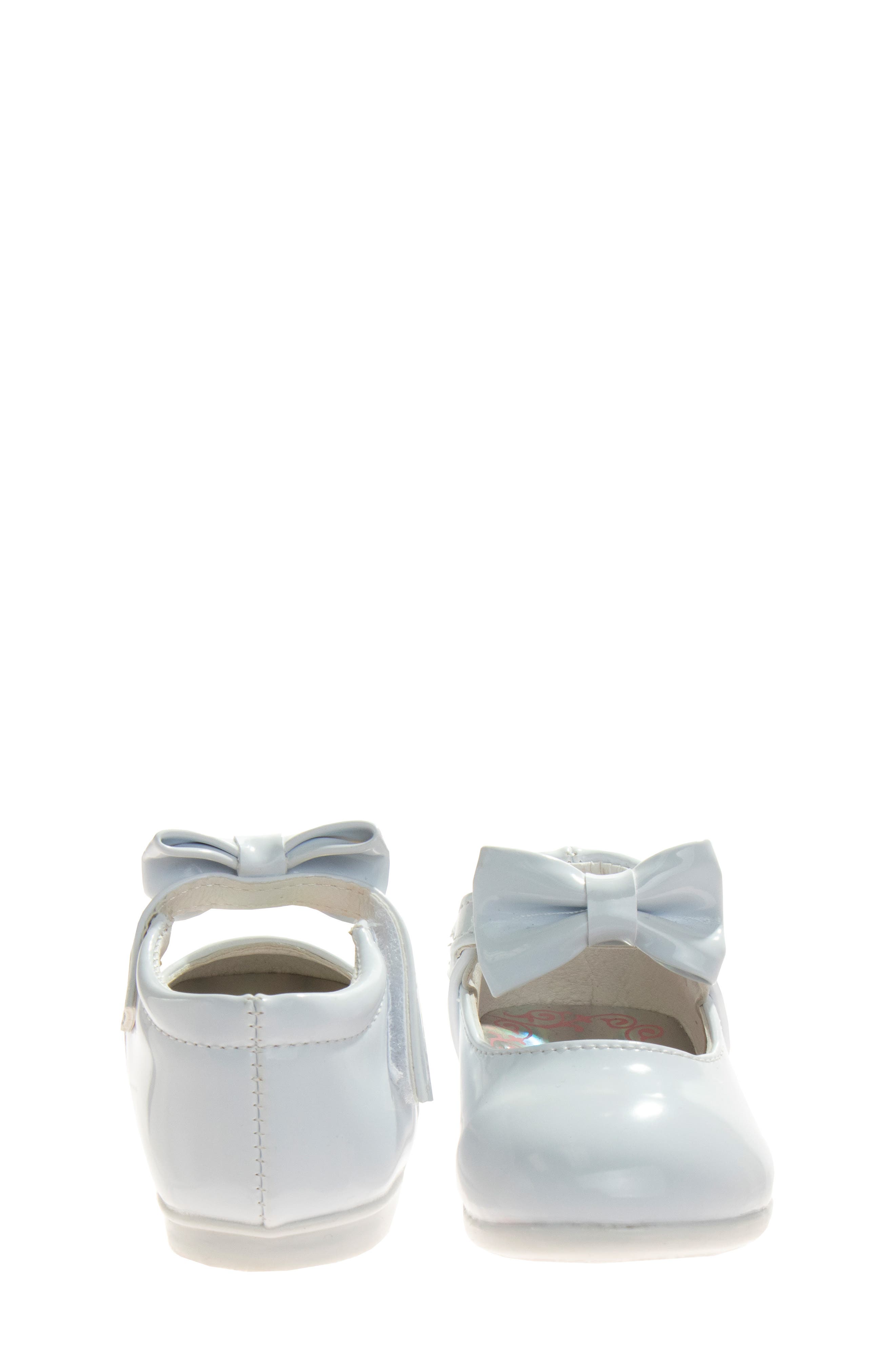 JOSMO Kids' Ankle Bow Flat, Alternate, color, White Patent