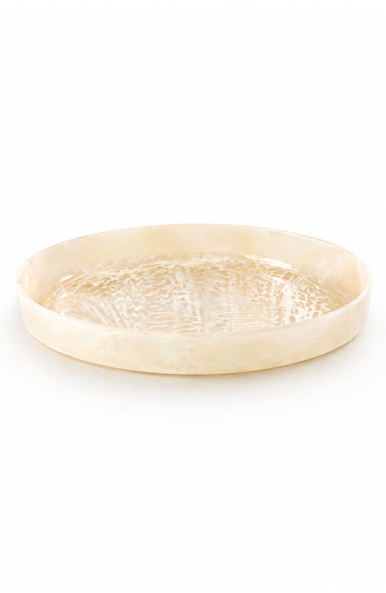 Jeanne Fitz Resin Collection Oval Bowl - Cream, Main, color, Cream