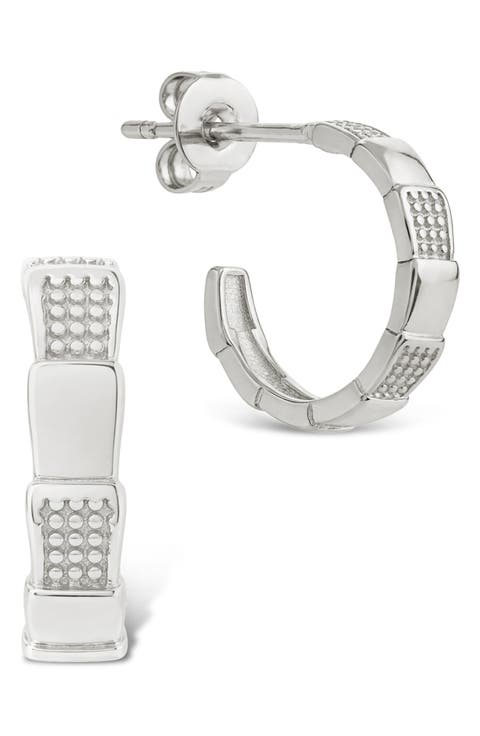 Winifred Textured Hoop Earrings