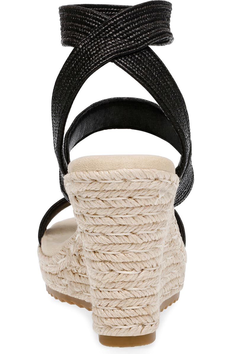 Anne Klein Willa Espadrille Wedge Raffia Sandal, Alternate, color,