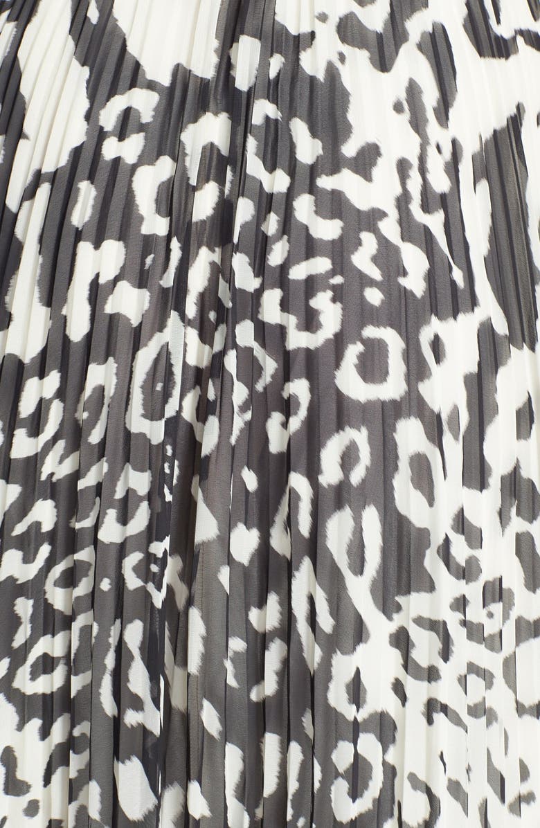 Eliza J Print Chiffon Halter Maxi Dress, Alternate, color,