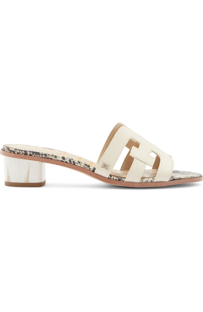 Sam Edelman Illie Block Heel Slide Sandal, Alternate, color, Ivory