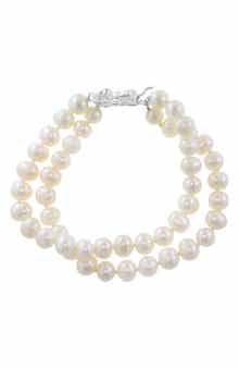 EFFY Sterling Silver Freshwater Pearl Double Strand Bracelet