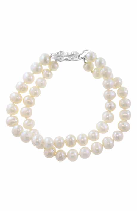 EFFY Sterling Silver Freshwater Pearl Double Strand Bracelet