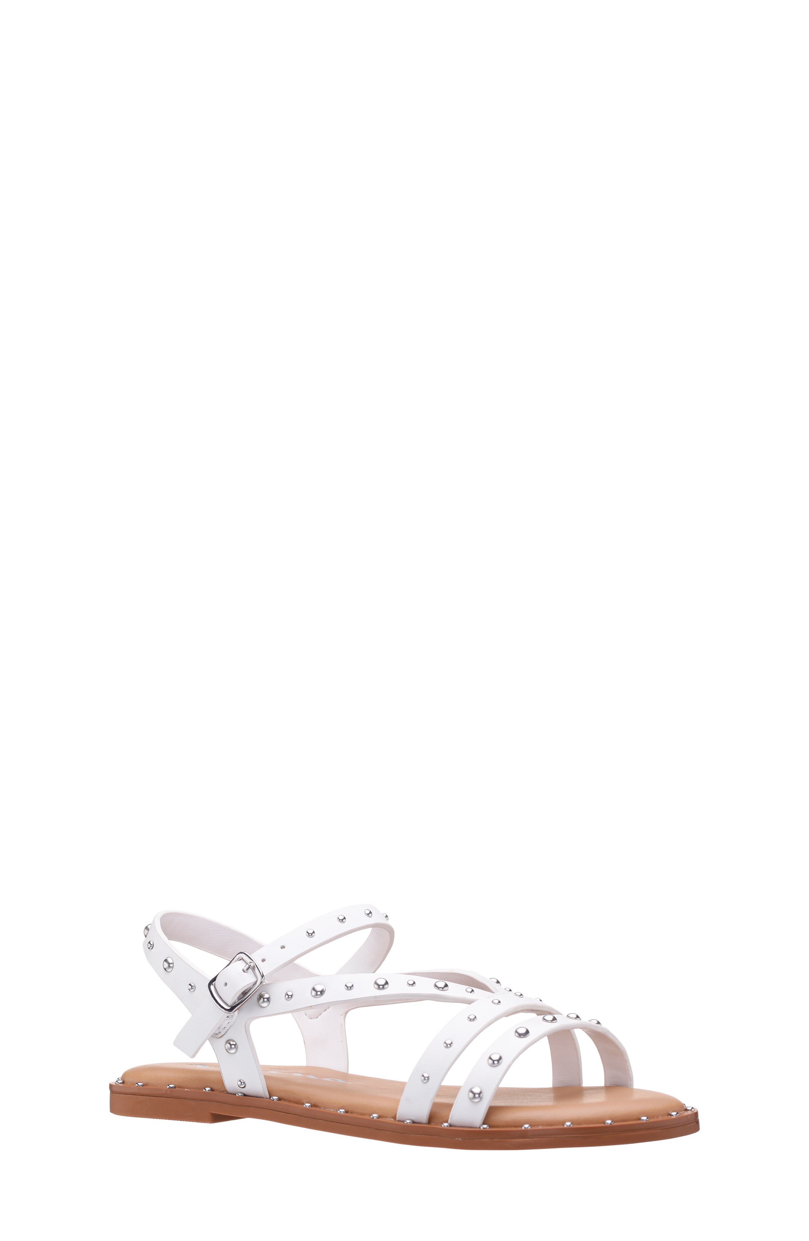 Nina Kids' Larsa Sandal, Main, color, White