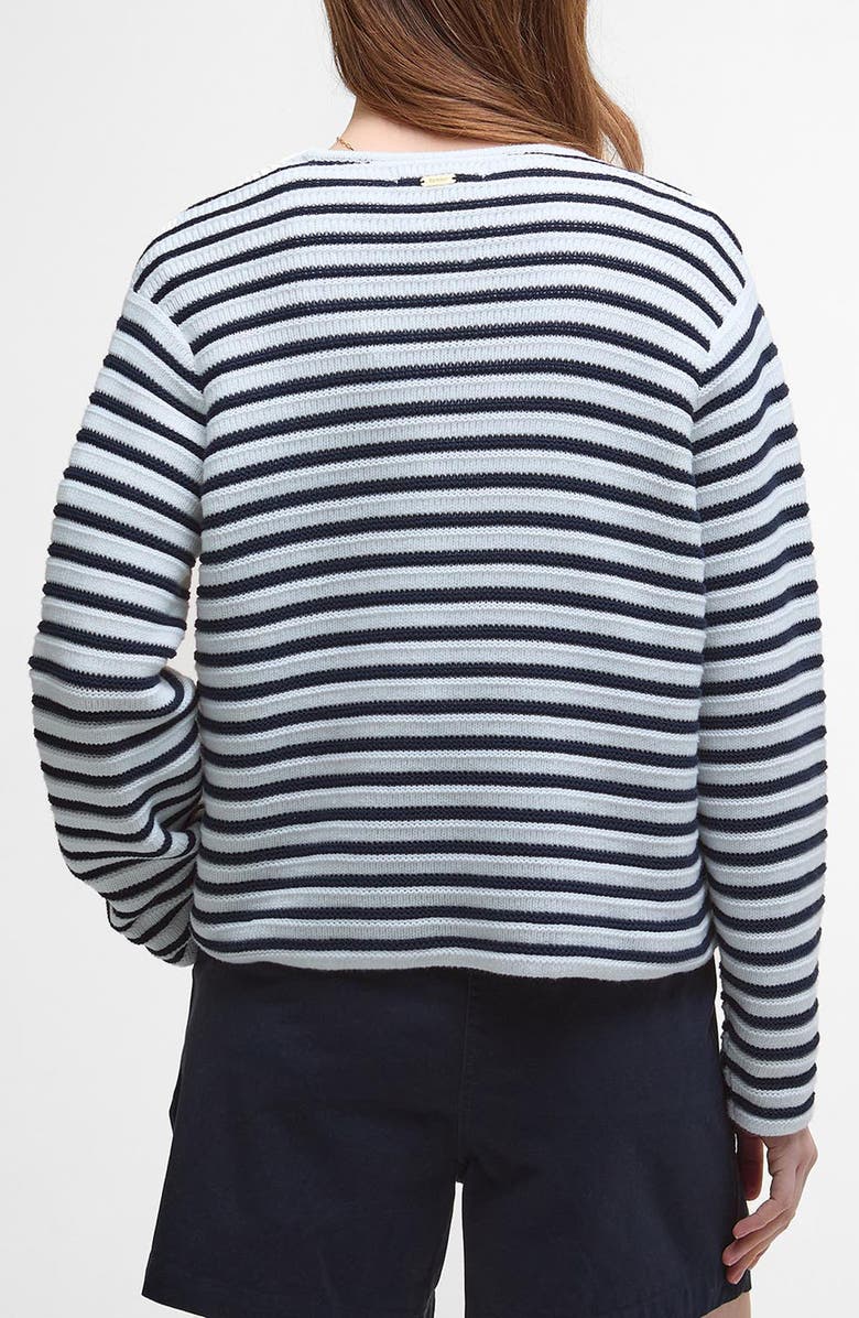 Barbour Abby Double Breasted Knit Jacket, Alternate, color, Cloud Navy