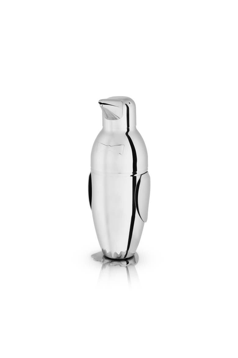 Irving Penguin Cocktail Shaker in Stainless Steel, Main, color, Silver