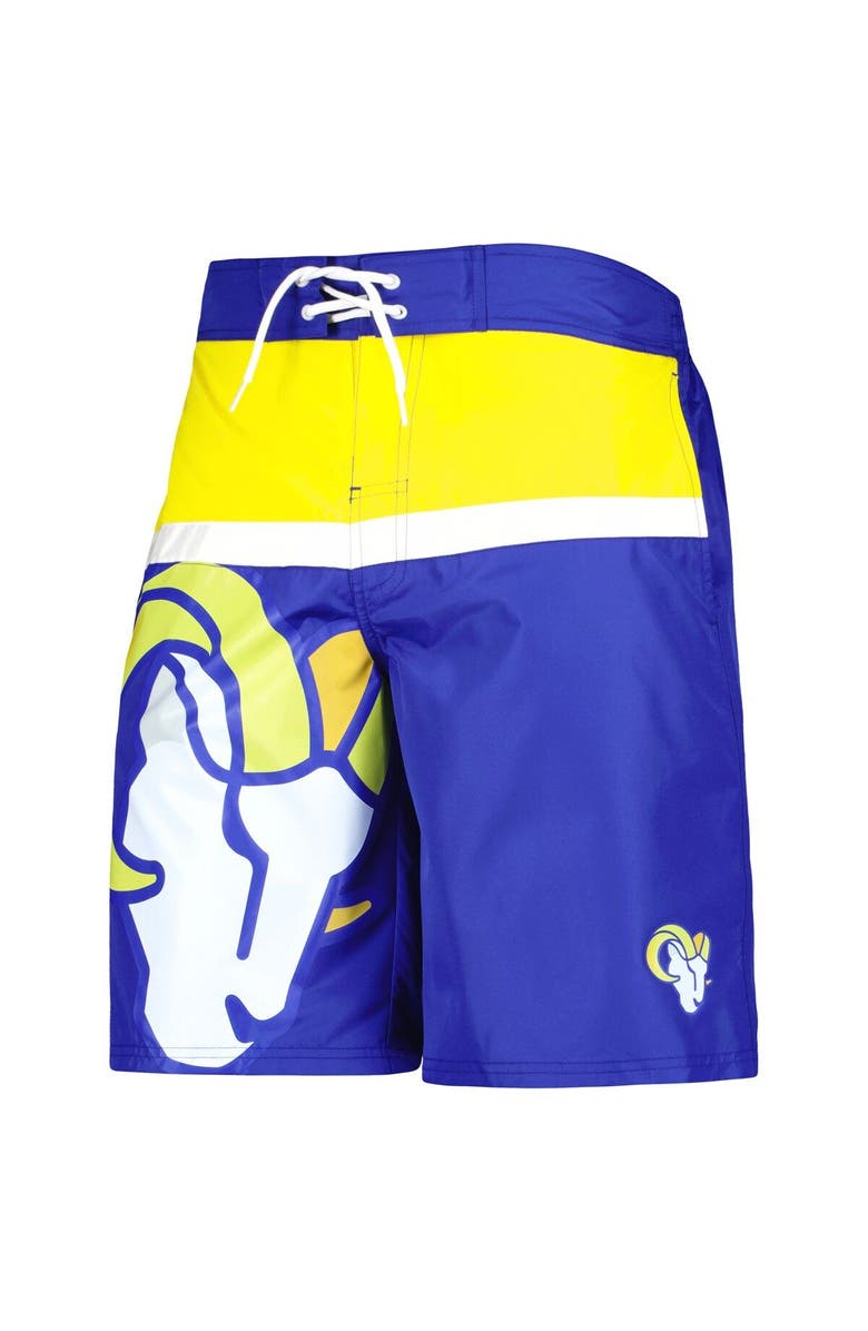 G-III SPORTS BY CARL BANKS Men's G-III Sports by Carl Banks Royal Los Angeles Rams Sea Wind Swim Trunks, Alternate, color, Royal