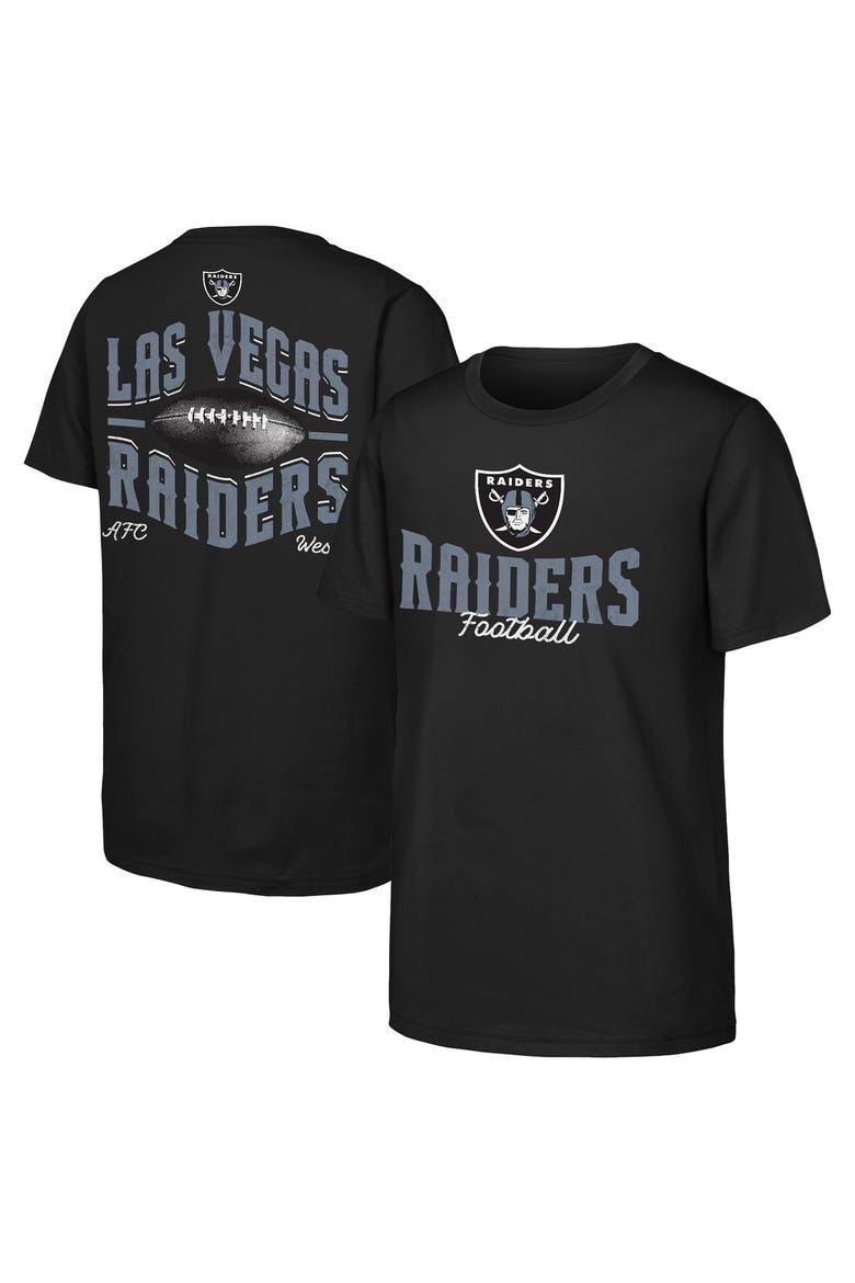 Youth Outerstuff  Black Las Vegas Raiders Top Pick T-Shirt, Main, color, Black