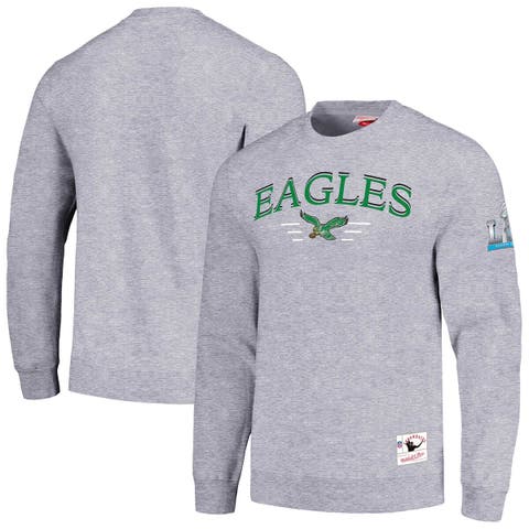 Men's Mitchell & Ness  Gray Philadelphia Eagles Rings 2.0 Pullover Sweatshirt