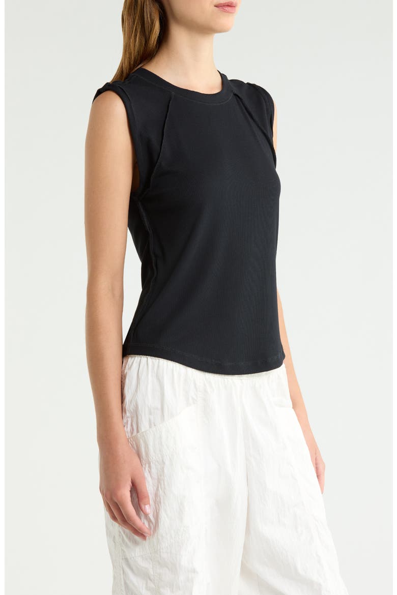 Love My Twist Muscle Tee, Alternate, color, BLACK