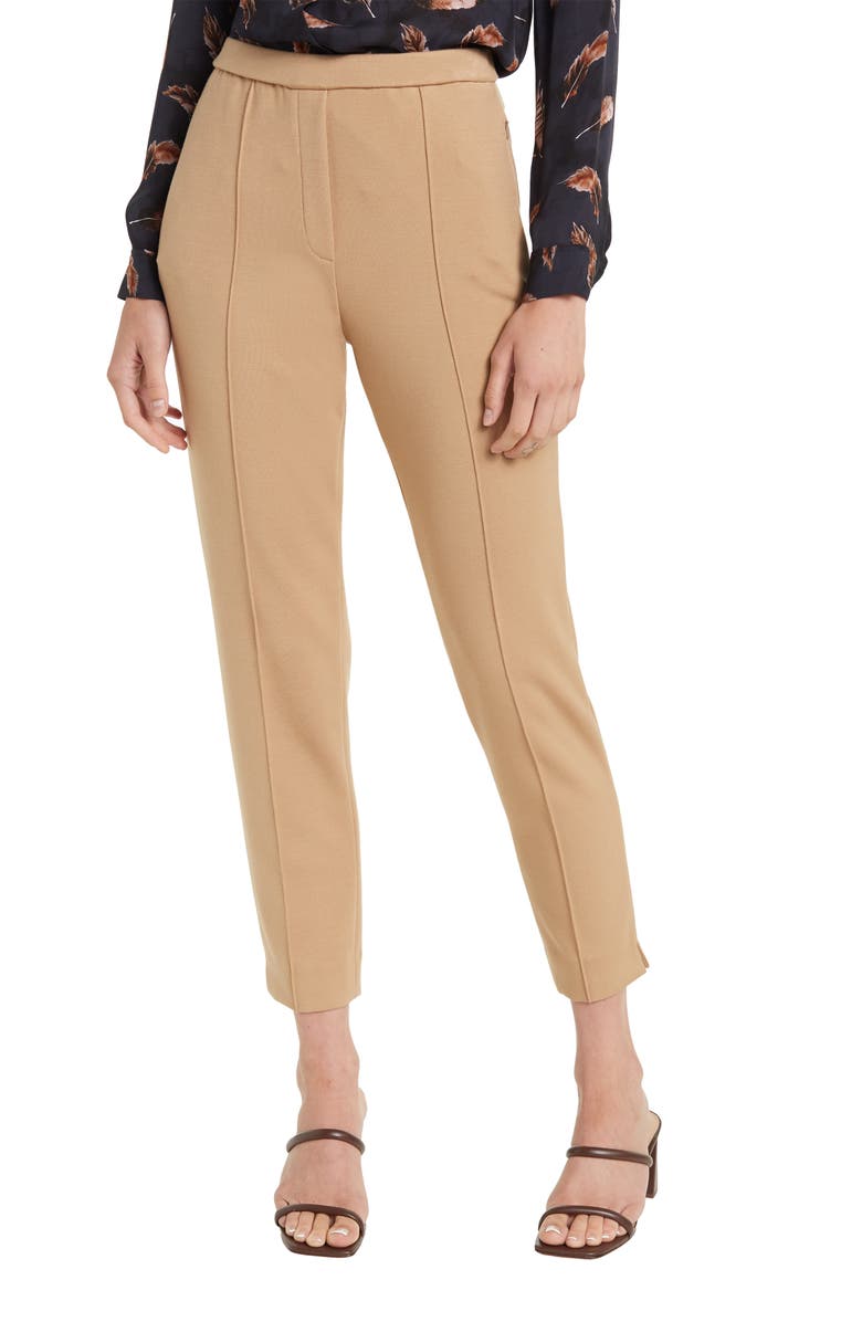 Theory Pleated Waist Pants, Main, color, Camel