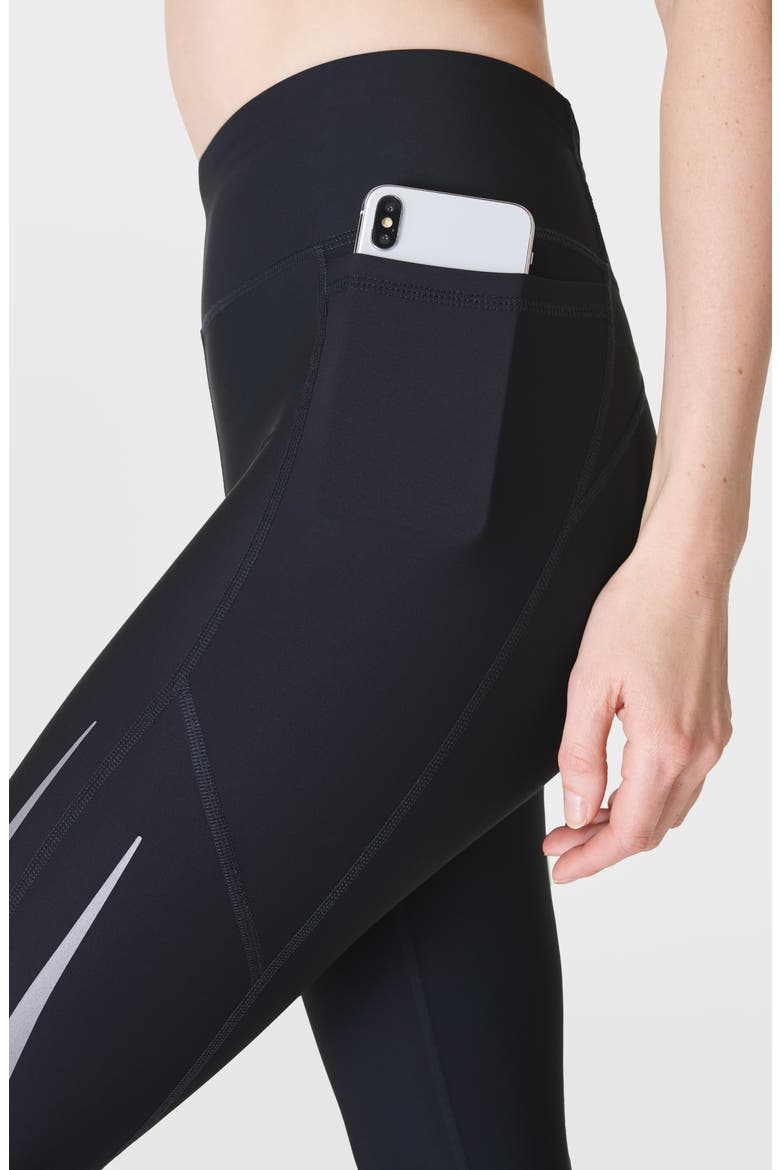 Zero Gravity Illuminate Running Leggings, Alternate, color, BLACK
