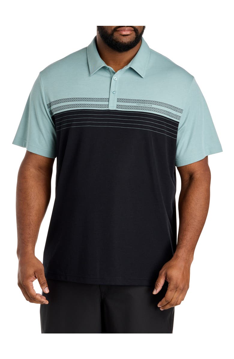 TravisMathew Fit By DXL Big & Tall Postcard Book Polo Shirt, Main, color, Arona