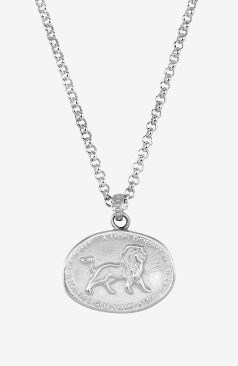 Men's Inspiring Lion Talisman Necklace