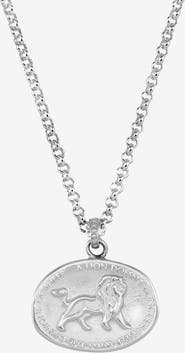 Dower & Hall Men's Inspiring Lion Talisman Necklace