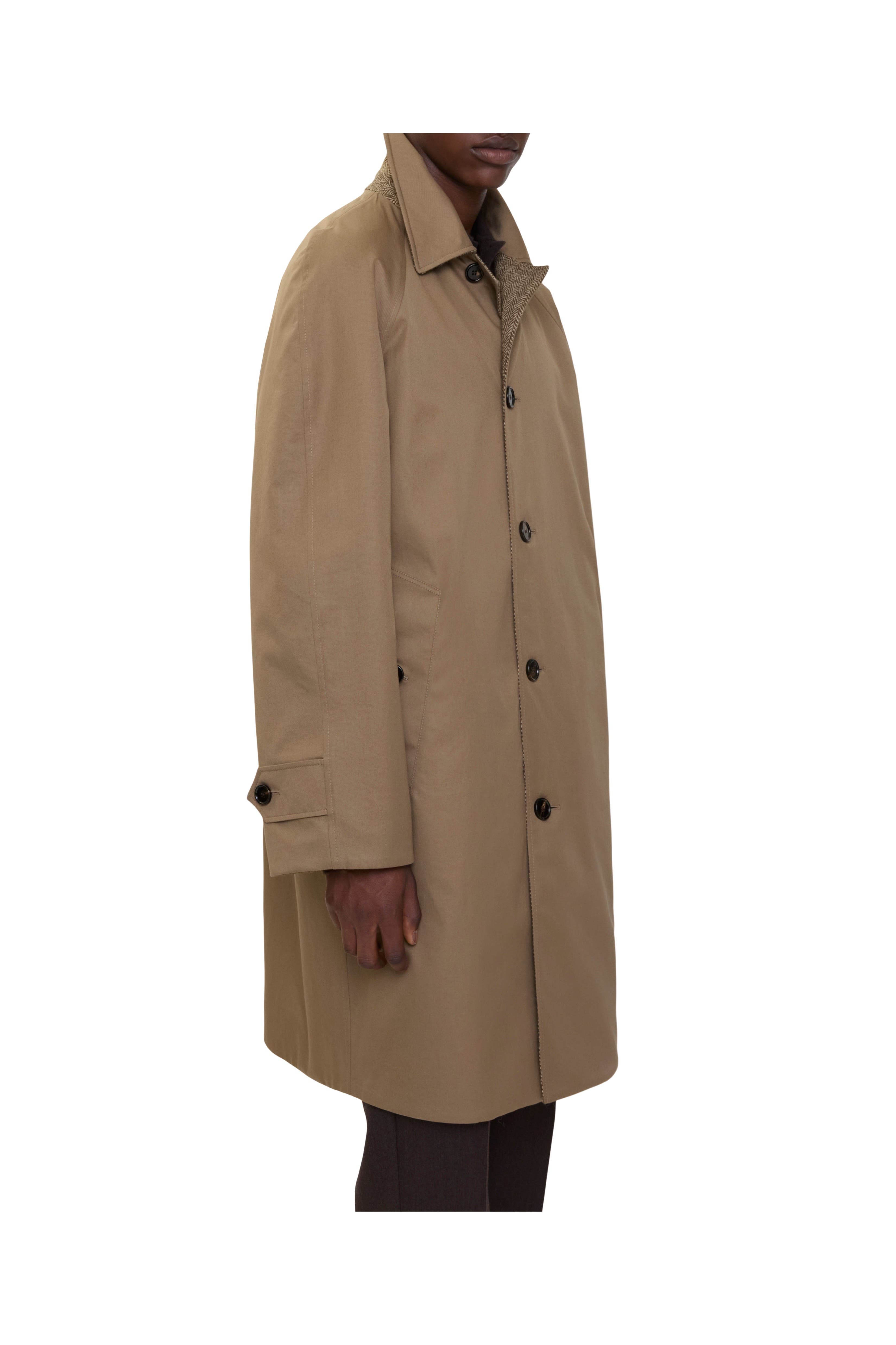 Long Herringbone Wool Dual Burberry Car Coat - image 2