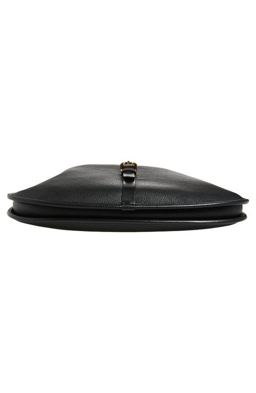 Etro Maxi Pony Tumbled Leather Shoulder Bag