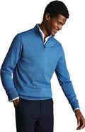 Charles Tyrwhitt Merino Zip Neck Long Sleeve Sweater