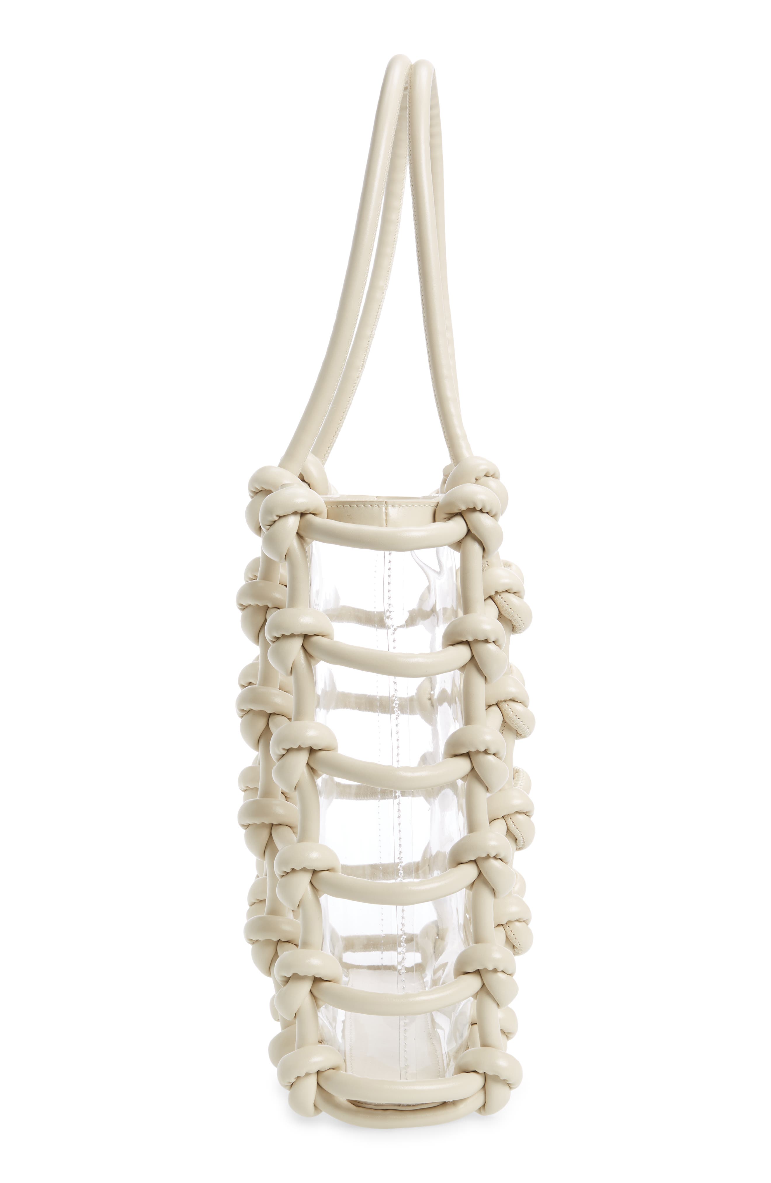 Cult Gaia Enzo Faux Leather Tote, Alternate, color, 