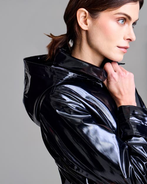 Jane Post Iconic Princess Rain Slicker In Black