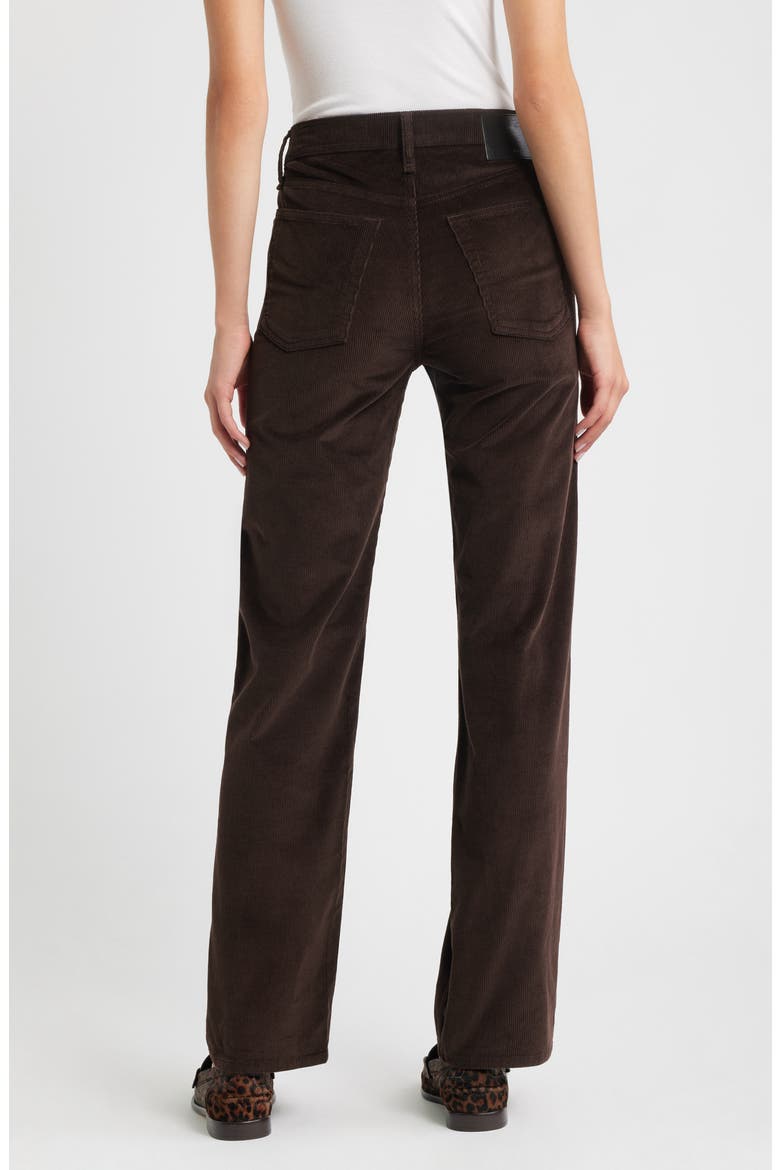 Harlow Corduroy Straight Leg Pants, Alternate, color, DBRWN