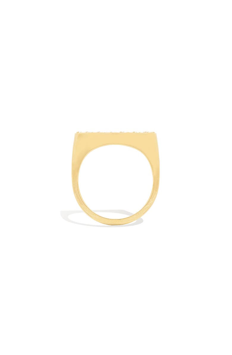 Campbell + Charlotte Edge Straight Stacking Ring, Alternate, color, Diamond-Gold