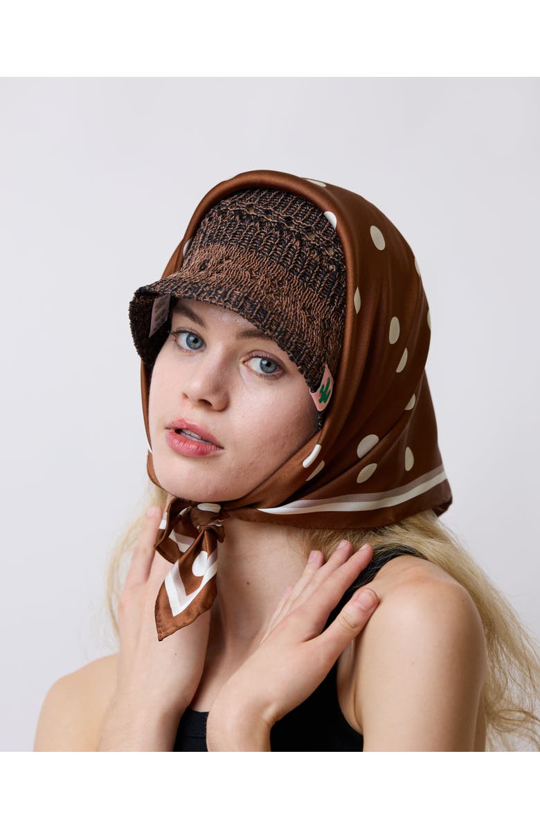 Lost Pattern "Cactus" Crochet Bucket Hat, Alternate, color, Toasted Cocoa