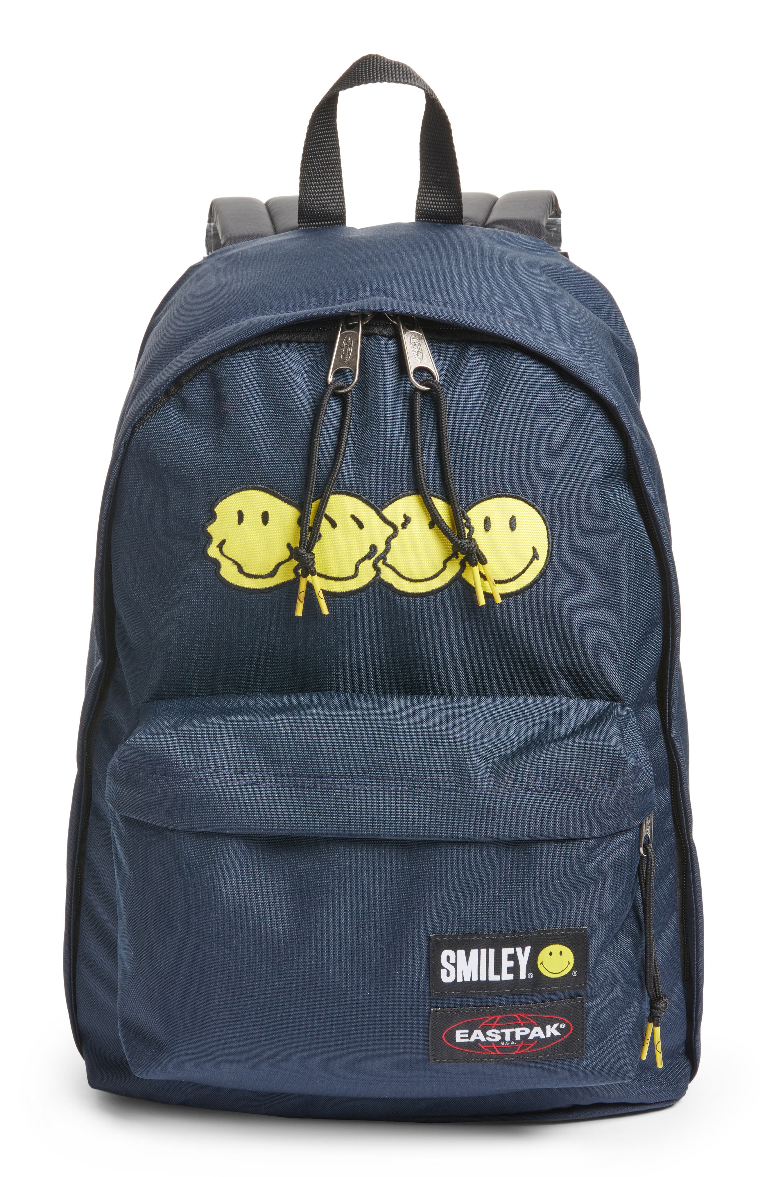 Eastpak Smiley<sup>®</sup> x Eastpak Out of Office Backpack, Main, color, 