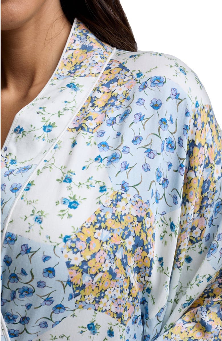 Lily and Lionel London Corina Long Sleeve Robe, Alternate, color, Blue