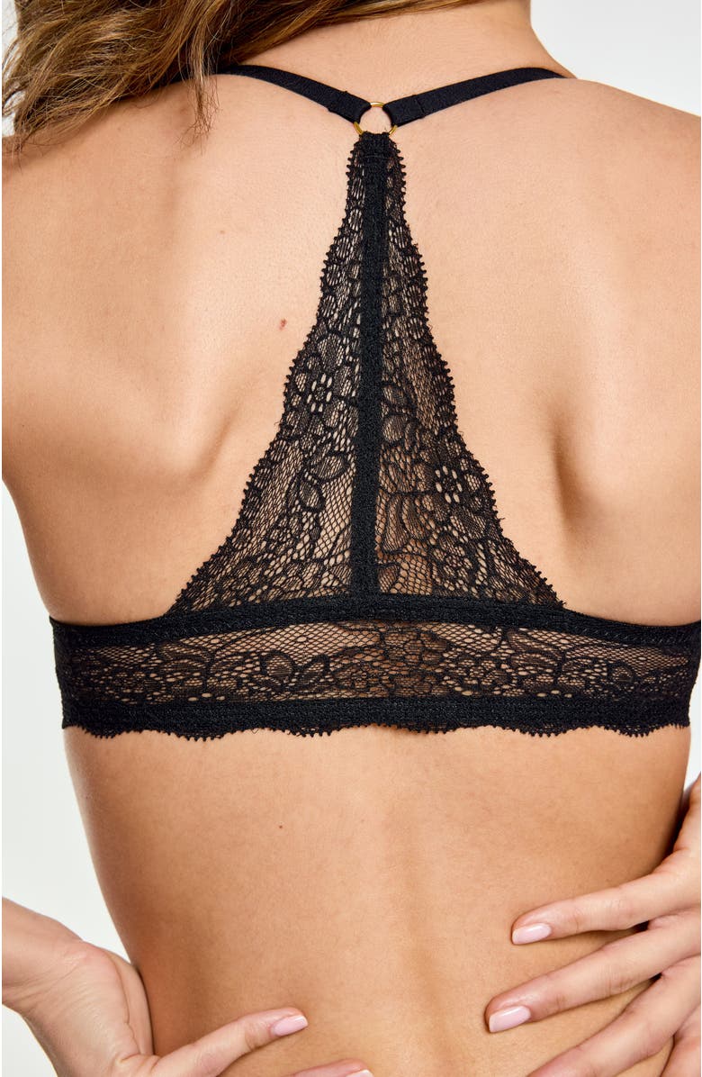 Pepper Lace Racerback Lift Up Bra, Alternate, color, Black
