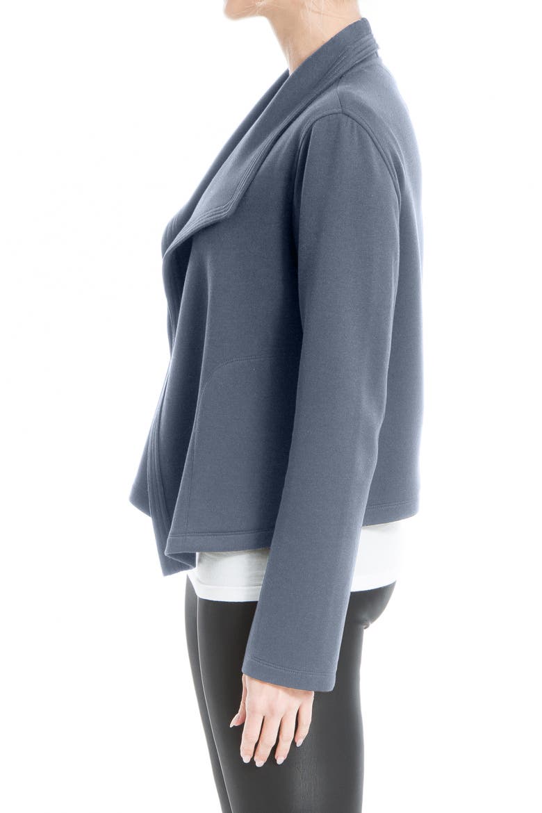 Scuba Short Drape Jacket, Alternate, color, OMBRE BLUE